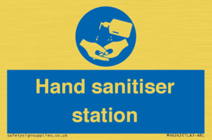 Hand sanitiser station